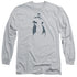 DC/BAT MIN -  L/S ADULT 18/1  - SILVER