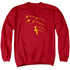 DC FLASH/FLASH MIN - ADULT CREWNECK SWEATSHIRT - RED