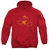 DC/WONDER MIN - ADULT PULLOVER HOODIE - RED