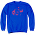 DC/SUPER MIN - ADULT CREWNECK SWEATSHIRT - ROYAL BLUE