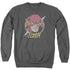 DC FLASH/VINTAGE VOLTAGE - ADULT CREWNECK SWEATSHIRT - CHARCOAL