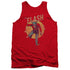 DC FLASH/CIRCLE & STARS - ADULT TANK - RED