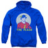 DC FLASH/FADED CIRCLE - ADULT PULLOVER HOODIE - ROYAL BLUE