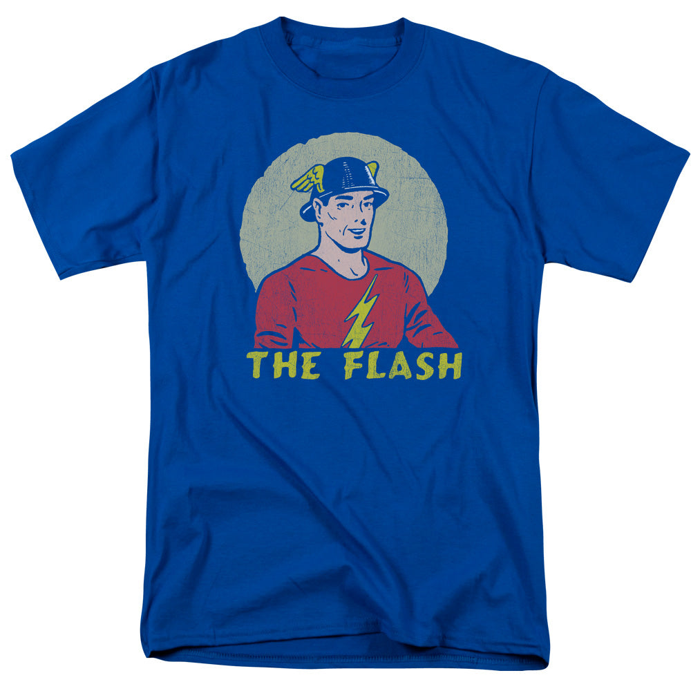 DC FLASH/FADED CIRCLE - S/S ADULT 18/1 - ROYAL BLUE