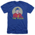 DC FLASH/FADED CIRCLE - ADULT HEATHER - ROYAL BLUE