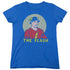DC FLASH/FADED CIRCLE - S/S WOMENS TEE - ROYAL BLUE
