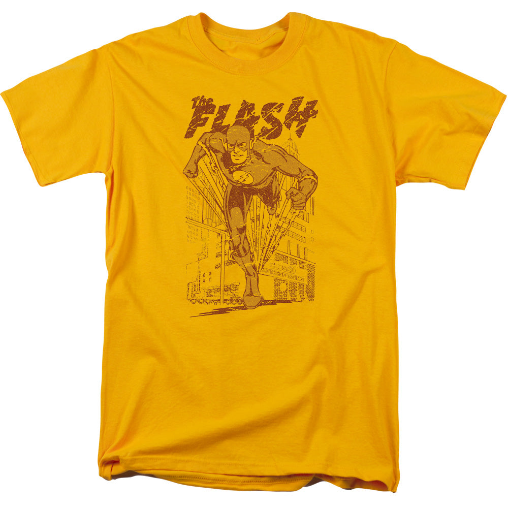 DC FLASH/BUSTING OUT - S/S ADULT 18/1 - GOLD