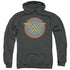DC/WW VINTAGE EMBLEM - ADULT PULLOVER HOODIE - CHARCOAL