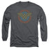 DC/WW VINTAGE EMBLEM -  L/S ADULT 18/1  - CHARCOAL