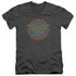 DC/WW VINTAGE EMBLEM - S/S ADULT V-NECK 30/1 - CHARCOAL