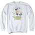 DC/ACTION FIGURE - ADULT CREWNECK SWEATSHIRT - WHITE