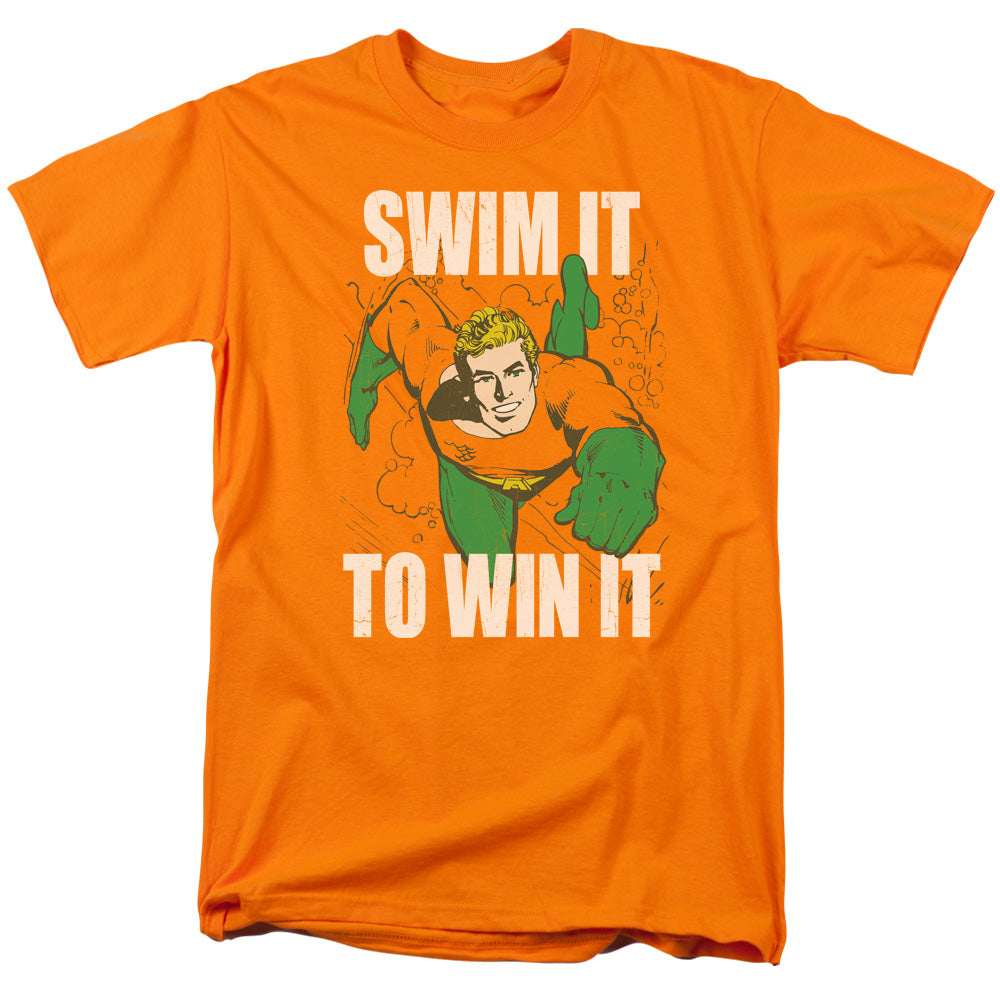 DC/AQUAMAN SWIM IT - S/S ADULT 18/1 - ORANGE