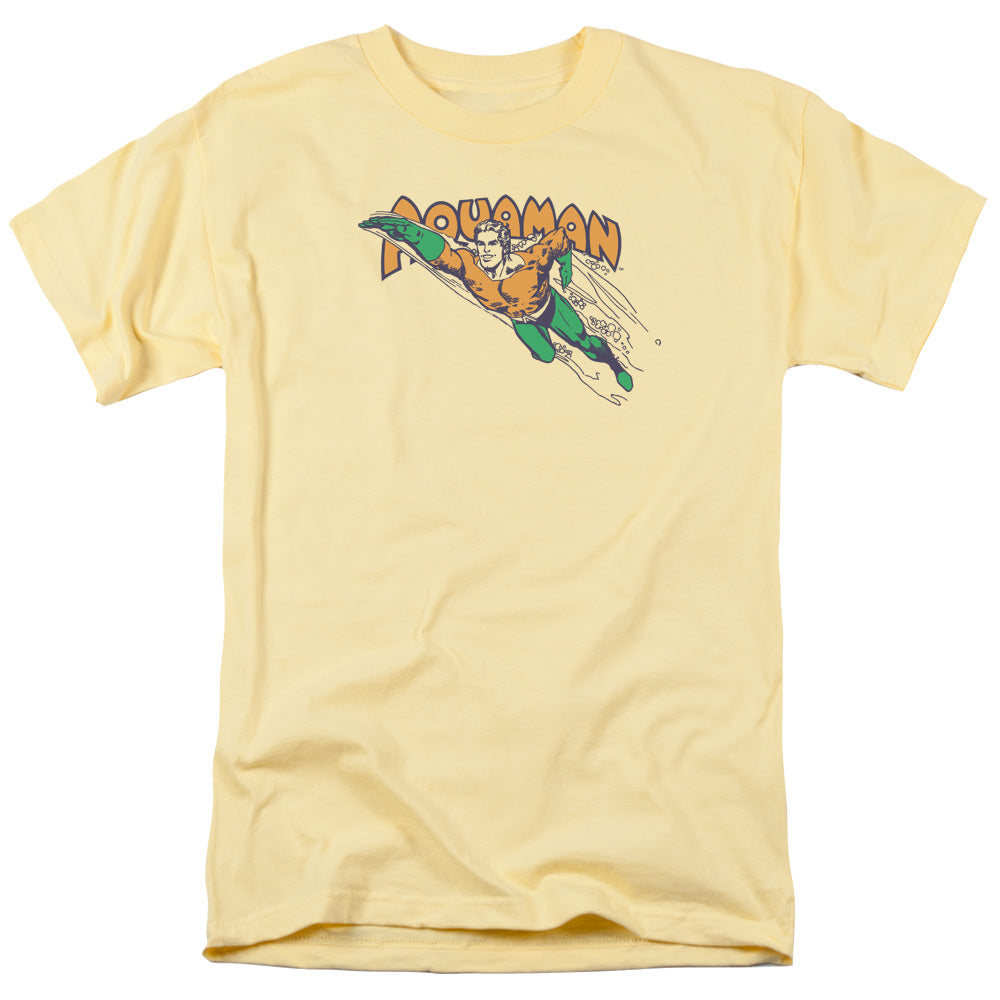 DC/AQUAMAN SWIM THROUGH - S/S ADULT 18/1 - BANANA