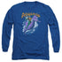 DC/AQUAMAN RIDE FREE -  L/S ADULT 18/1  - ROYAL BLUE