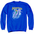 DC/AQUAMAN RIDE FREE - ADULT CREWNECK SWEATSHIRT - ROYAL BLUE