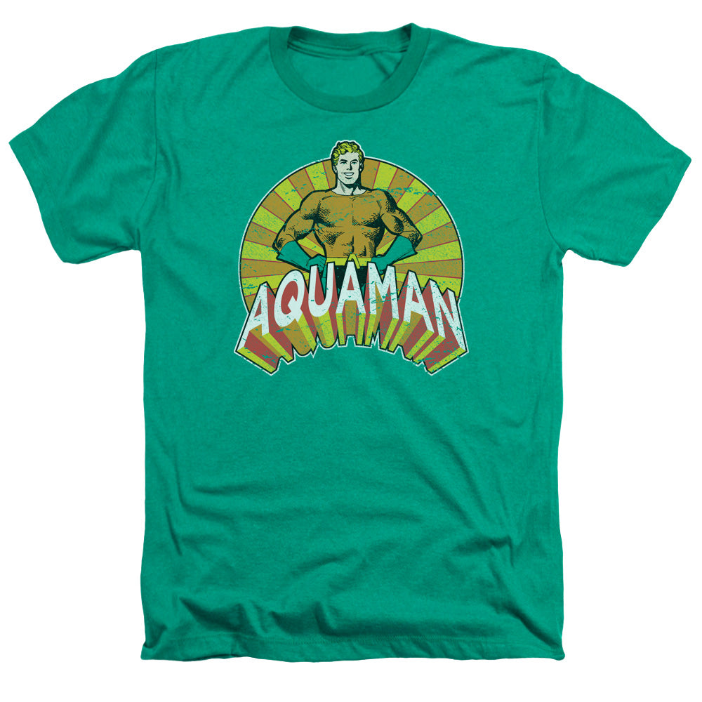 DC/AQUAMAN ARMS AKIMBO - ADULT HEATHER - KELLY GREEN