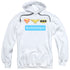 DC/HASHTAG JLA - ADULT PULLOVER HOODIE - WHITE