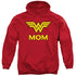 DCO/WONDER MOM - ADULT PULLOVER HOODIE - RED
