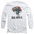 DCO/DEAL WITH IT -  L/S ADULT 18/1  - WHITE