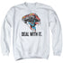 DCO/DEAL WITH IT - ADULT CREWNECK SWEATSHIRT - WHITE