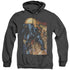 BATMAN/THE DARK KNIGHT #1 - ADULT HEATHER HOODIE - BLACK