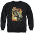 JLA/GREEN ARROW #1 - ADULT CREWNECK SWEATSHIRT - BLACK