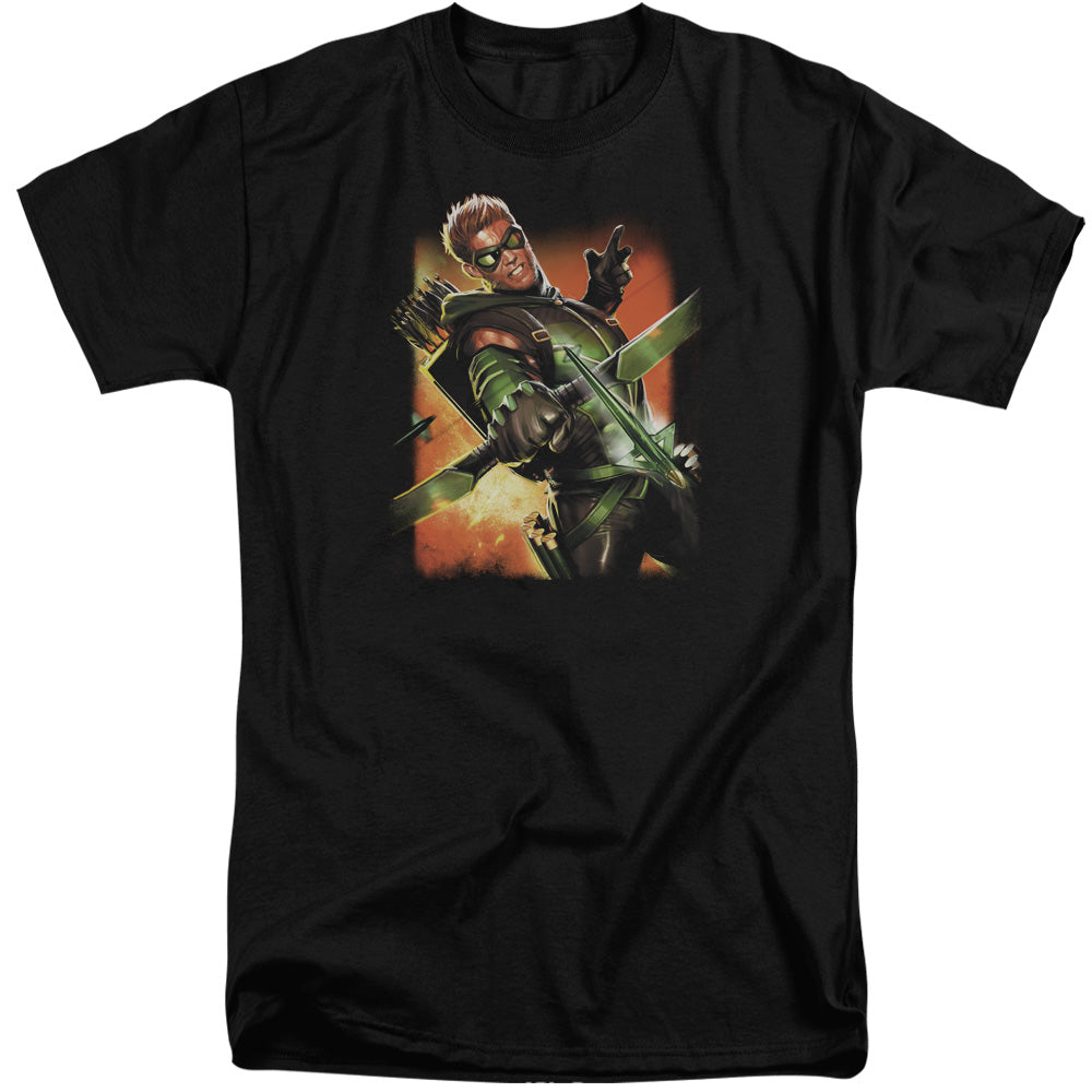 JLA/GREEN ARROW #1 - S/S ADULT TALL 18/1 - BLACK
