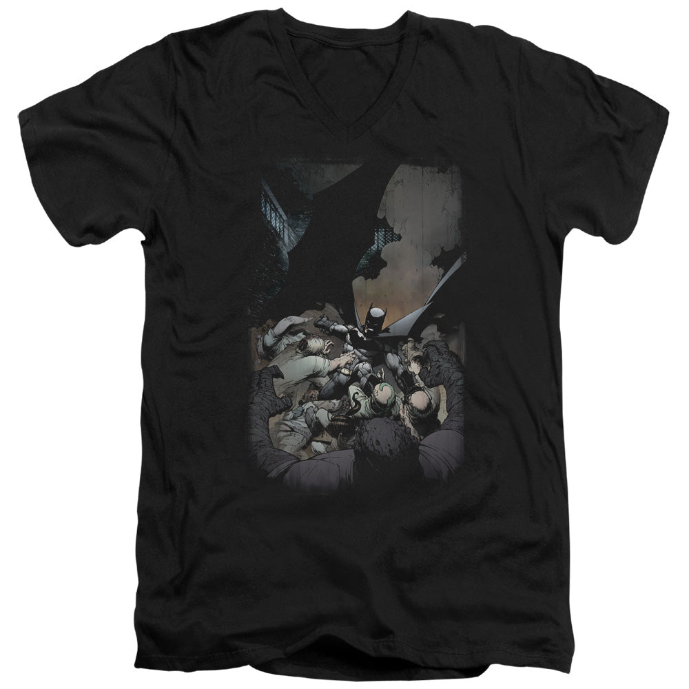 BATMAN/BATMAN #1 - S/S ADULT V-NECK 30/1 - BLACK