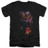 BATMAN/BATMAN & ROBIN #1 - S/S ADULT V-NECK 30/1 - BLACK