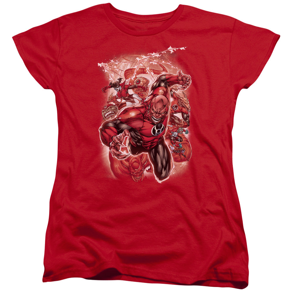 GREEN LANTERN/RED LANTERNS #1 - S/S WOMENS TEE - RED