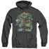 GREEN LANTERN/CORPS #1 - ADULT HEATHER HOODIE - BLACK