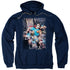 SUPERMAN/ACTION COMICS #1 - ADULT PULLOVER HOODIE - NAVY
