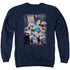 SUPERMAN/ACTION COMICS #1 - ADULT CREWNECK SWEATSHIRT - NAVY