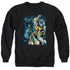 JLA/AQUAMAN #1 - ADULT CREWNECK SWEATSHIRT - BLACK