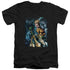 JLA/AQUAMAN #1 - S/S ADULT V-NECK 30/1 - BLACK