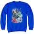 JLA/JUSTICE LEAGUE #1 - ADULT CREWNECK SWEATSHIRT - ROYAL BLUE