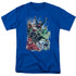 JLA/JUSTICE LEAGUE #1 - S/S ADULT 18/1 - ROYAL BLUE