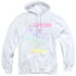 DC SUPERHERO GIRLS/FIGHTING FOR JUSTICE - ADULT PULLOVER HOODIE - WHITE