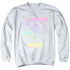 DC SUPERHERO GIRLS/FIGHTING FOR JUSTICE - ADULT CREWNECK SWEATSHIRT - WHITE