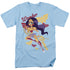DC SUPERHERO GIRLS/WONDER WOMAN - S/S ADULT 18/1 - LIGHT BLUE