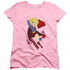 DC SUPERHERO GIRLS/SUPERGIRL - S/S WOMENS TEE - PINK