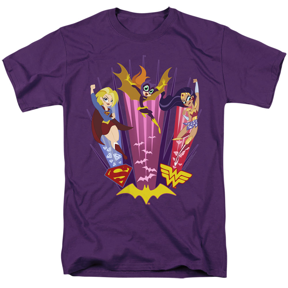 DC SUPERHERO GIRLS/SUPER TRIO - S/S ADULT 18/1 - PURPLE