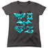 DC SUPERHERO GIRLS/LINE ART GROUP - S/S WOMENS TEE - CHARCOAL