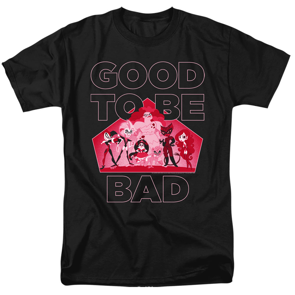 DC SUPERHERO GIRLS/GOOD TO BE BAD - S/S ADULT 18/1 - BLACK
