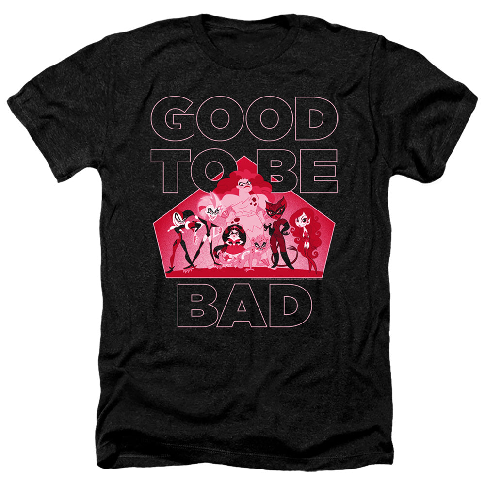DC SUPERHERO GIRLS/GOOD TO BE BAD - ADULT HEATHER - BLACK