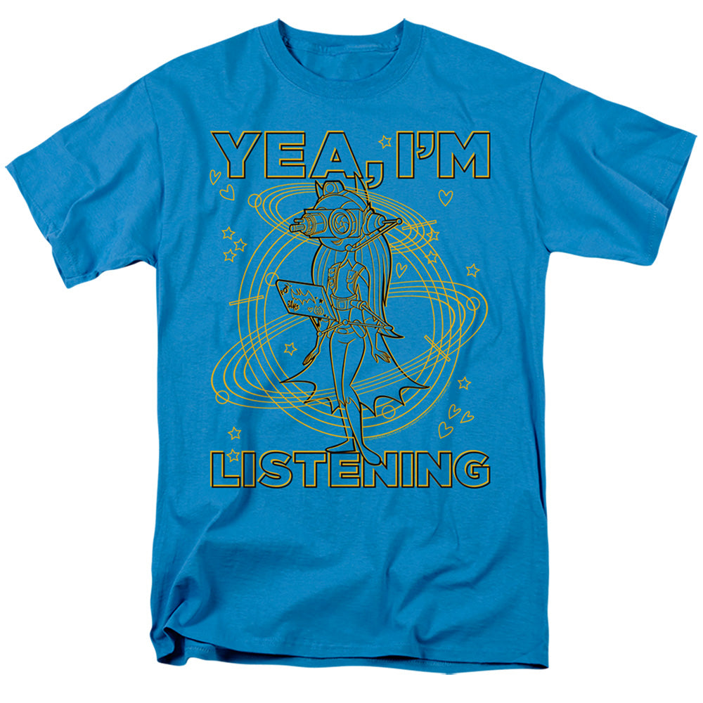 DC SUPERHERO GIRLS/LISTENING - S/S ADULT 18/1 - TURQUOISE