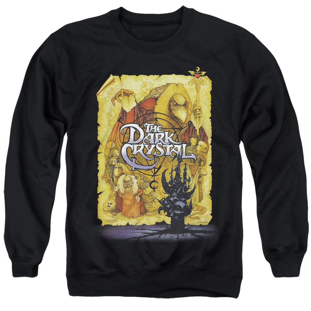 DARK CRYSTAL/POSTER - ADULT CREWNECK SWEATSHIRT - BLACK