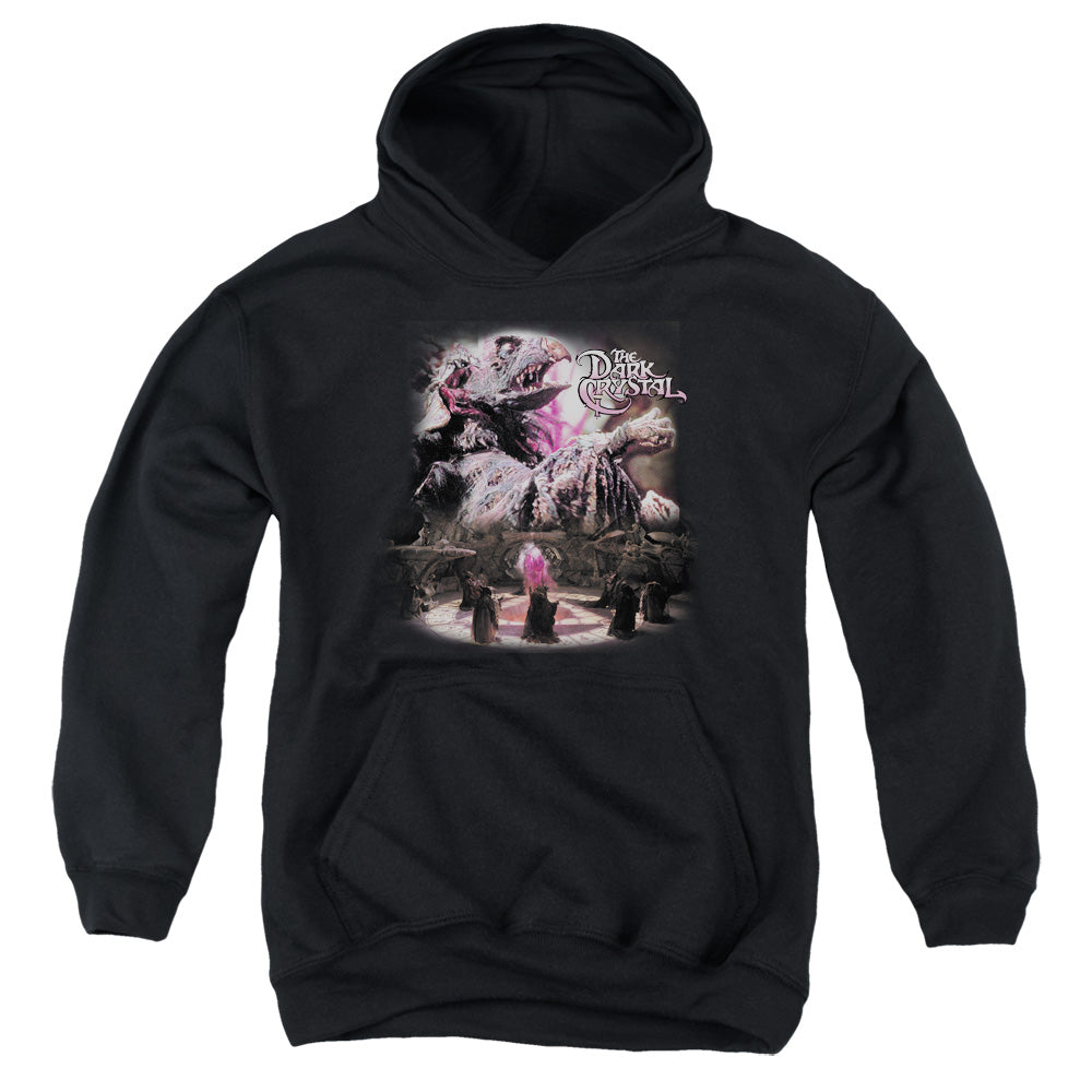 DARK CRYSTAL/POWER MAD - YOUTH PULLOVER HOODIE - BLACK