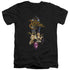 DARK CRYSTAL/CRYSTAL QUEST - S/S ADULT V-NECK 30/1 - BLACK