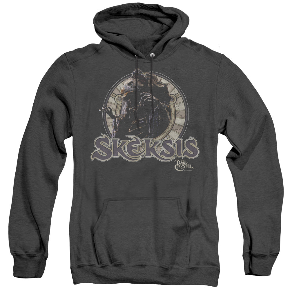 DARK CRYSTAL/SKEKSIS - ADULT HEATHER HOODIE - BLACK